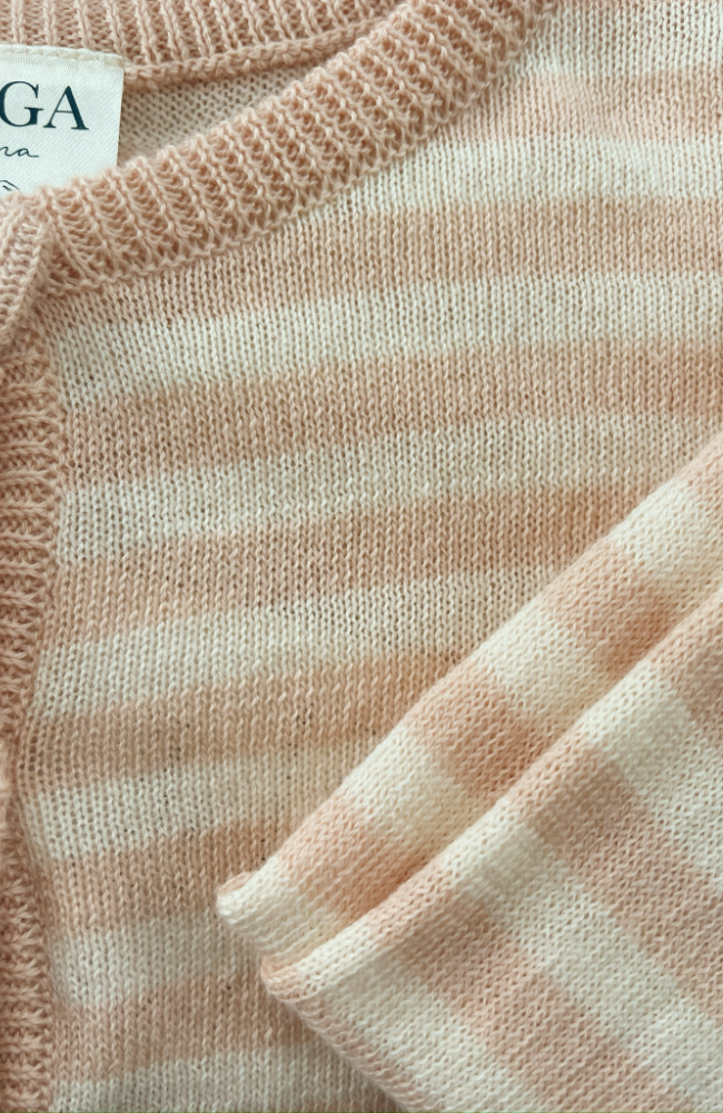 Venti Knit Cardigan - Cameo Rose