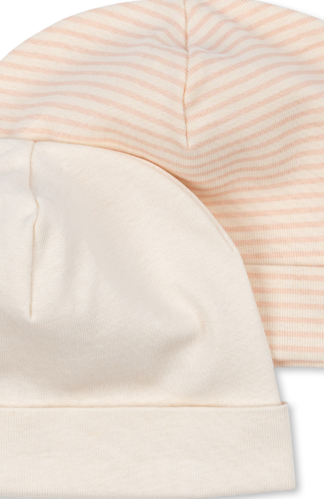 Fio Stripe 2pk Beanie - Blush Mix