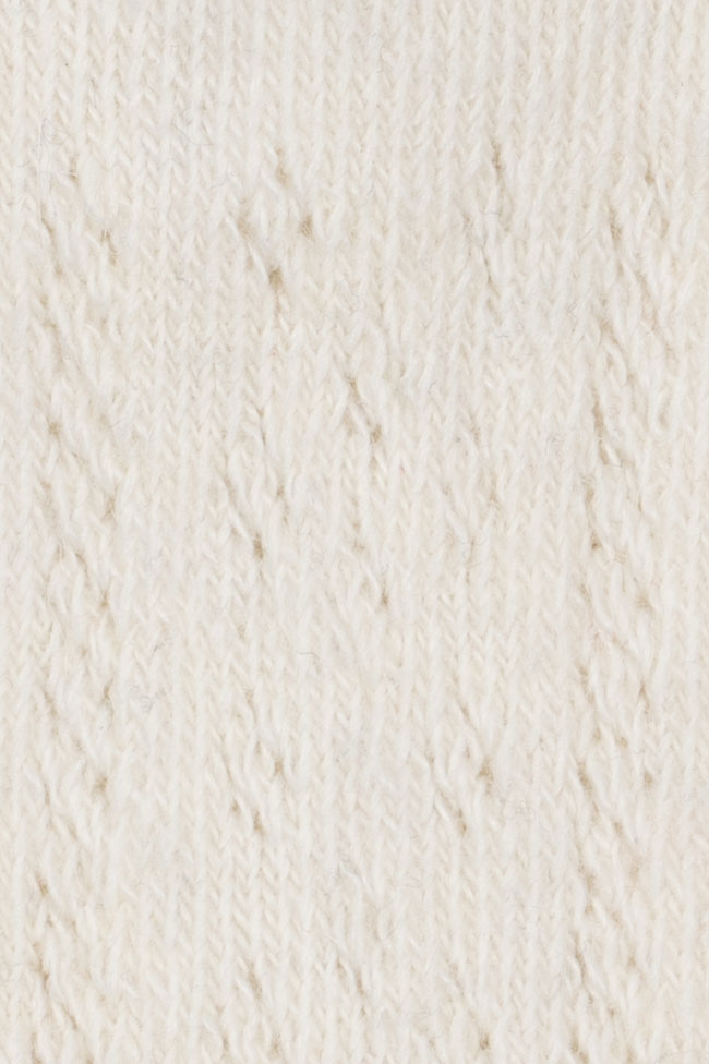Wool Pointelle Tights - Off White