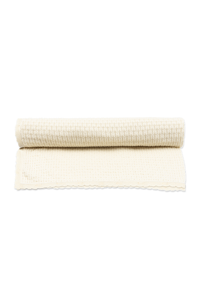 Venti Pointelle Blanket - Antique White
