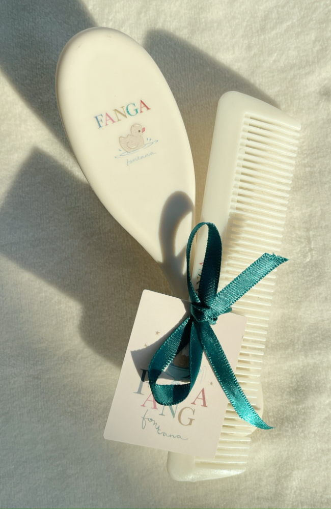 Baby Hairbrush Set - Beige