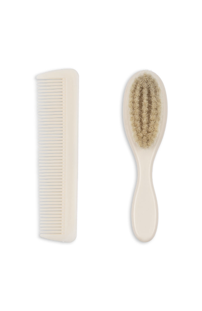 Baby Hairbrush Set - Beige