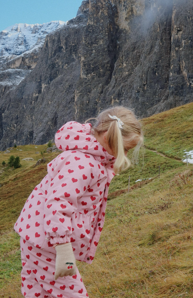 Mismou Frill Winter Jacket - Amour Pink