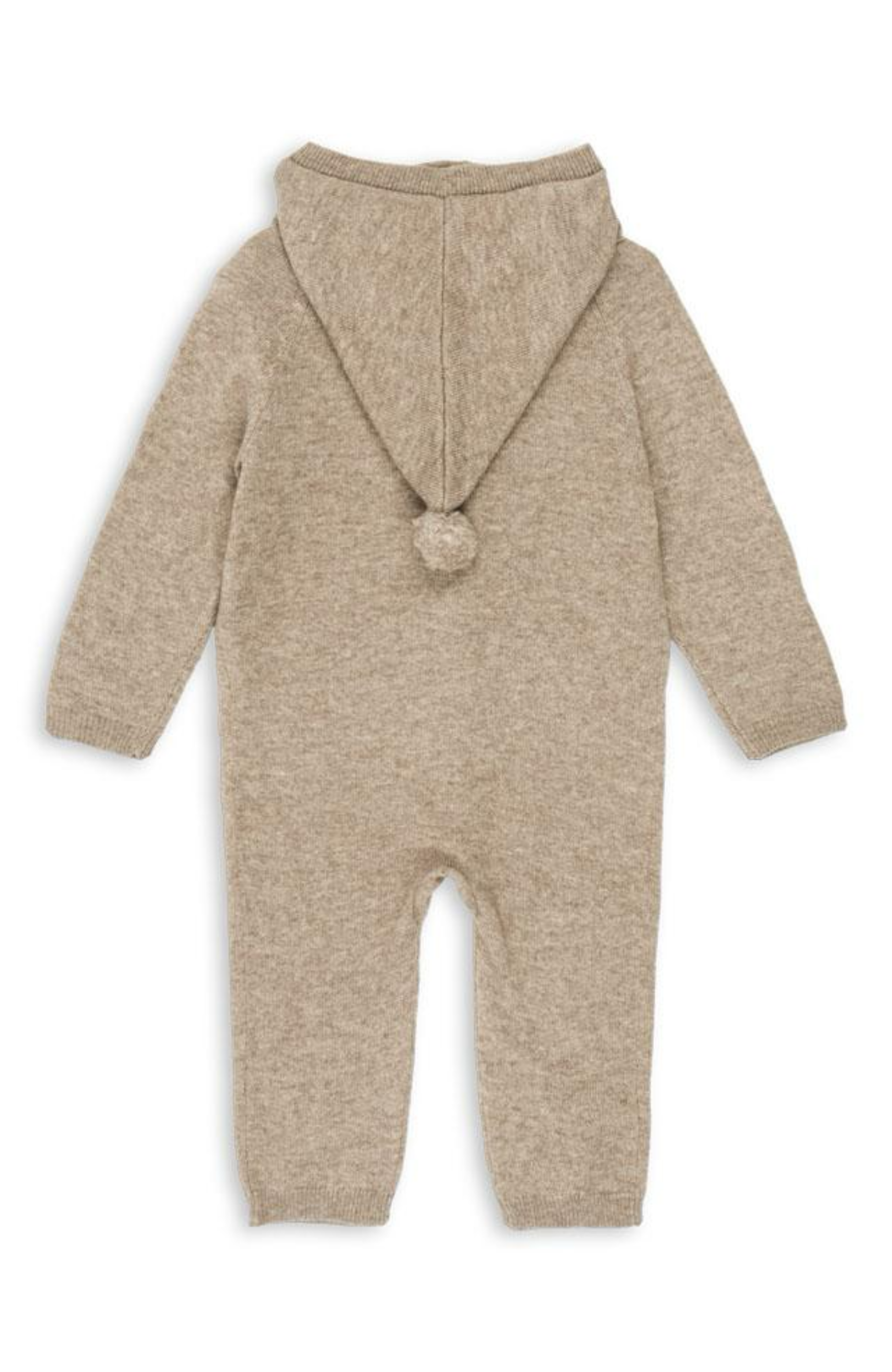 Mattou Knit Wool Onesie - Light Brown