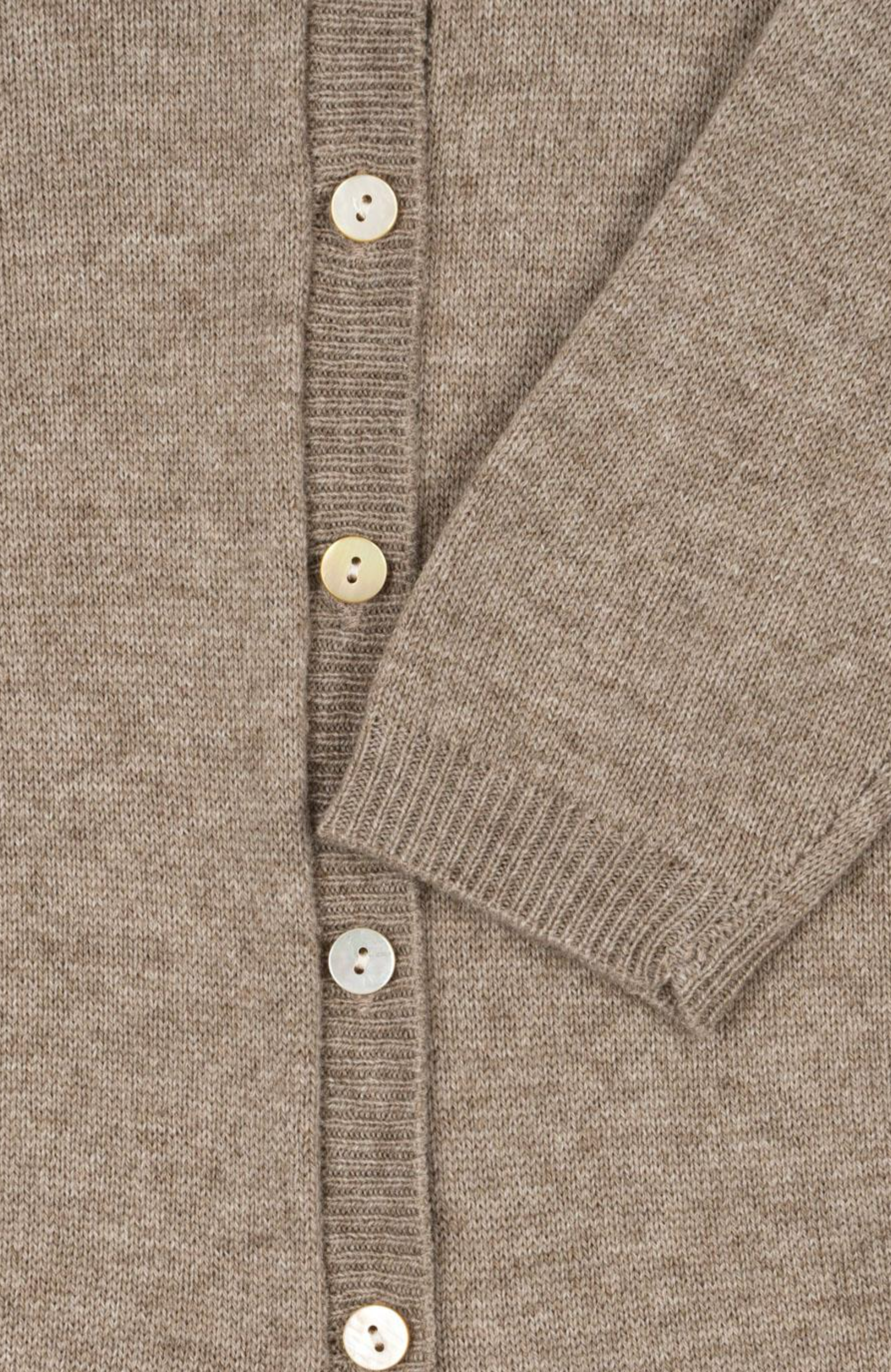 Mattou Knit Wool Onesie - Light Brown