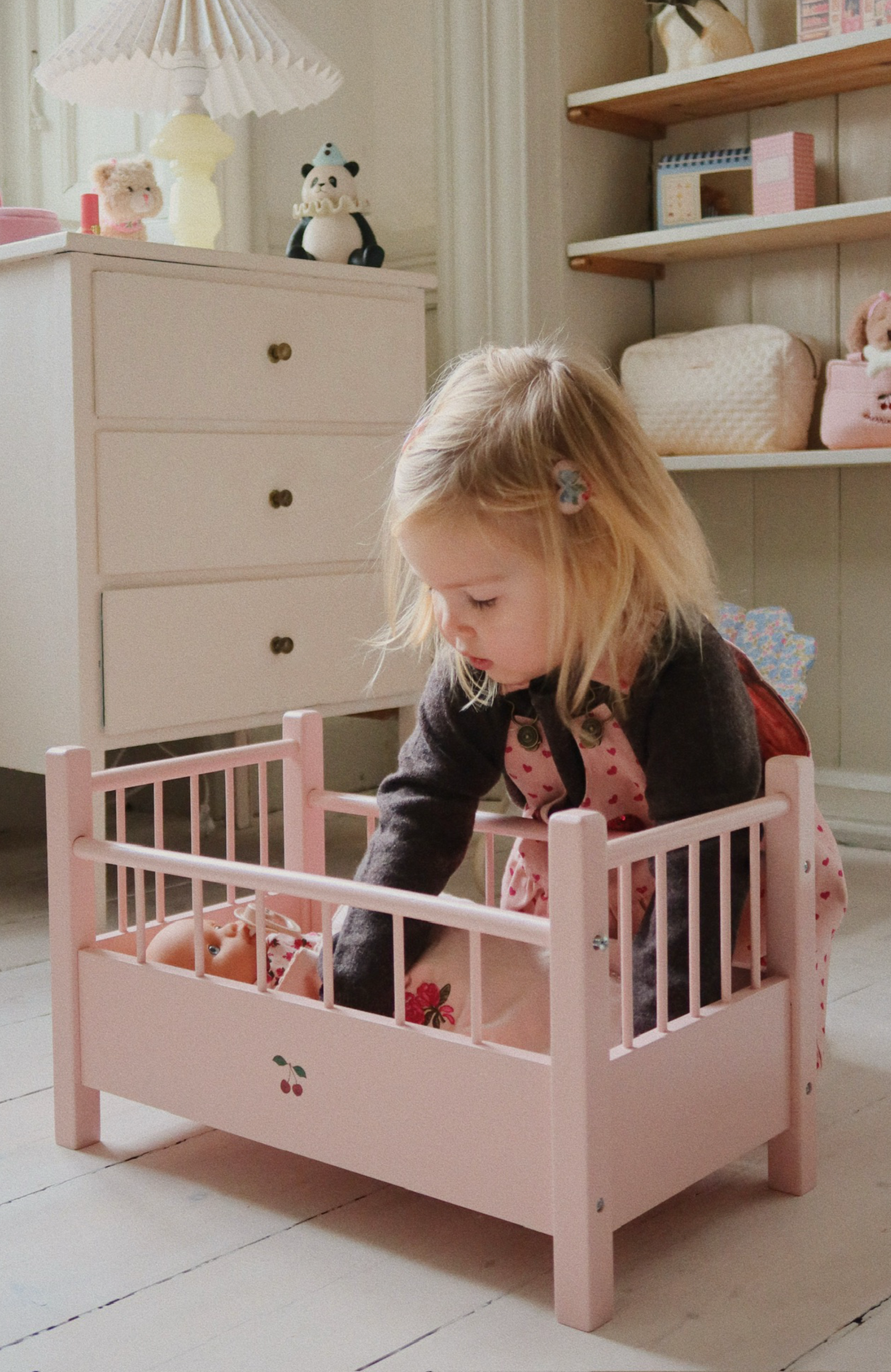 Doll Bedding - Cameo Rose
