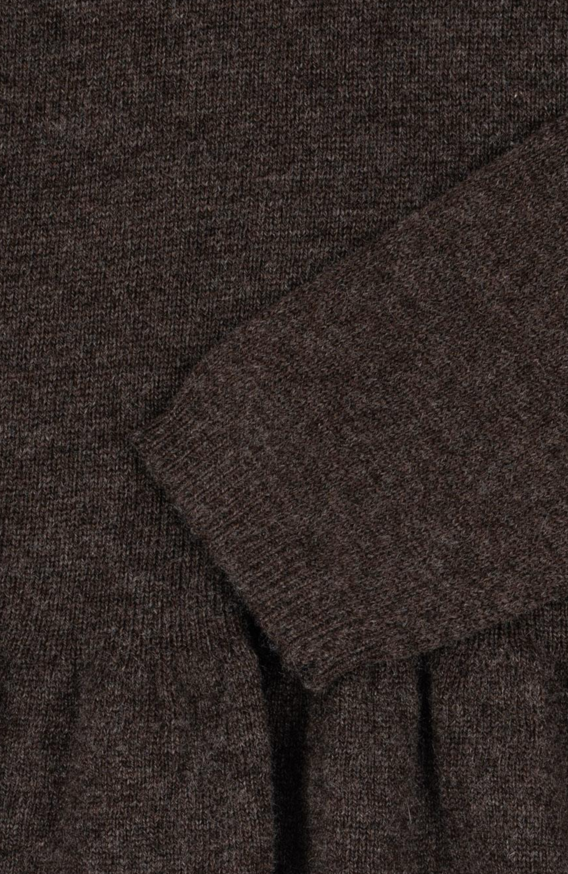 Cathy Knit Wool Sweater - Brown Melange