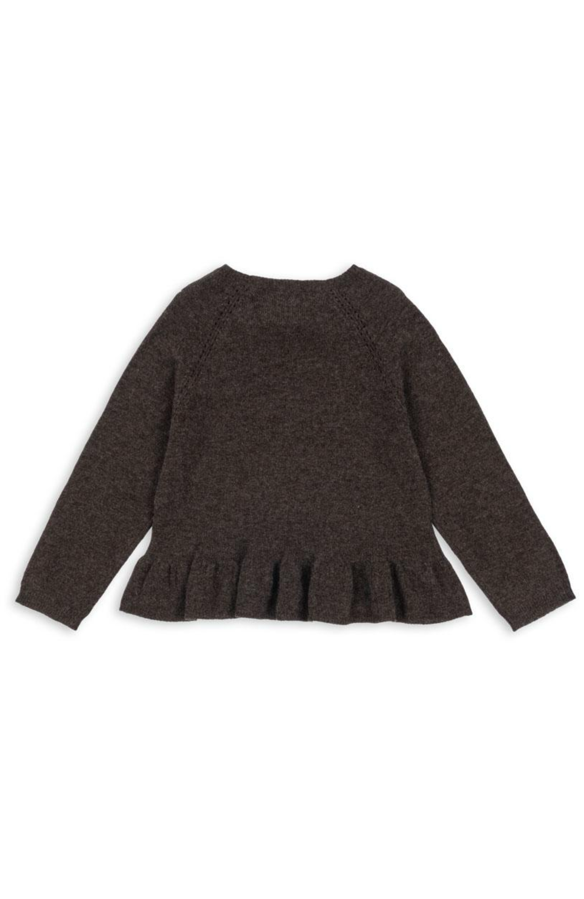 Cathy Knit Wool Sweater - Brown Melange