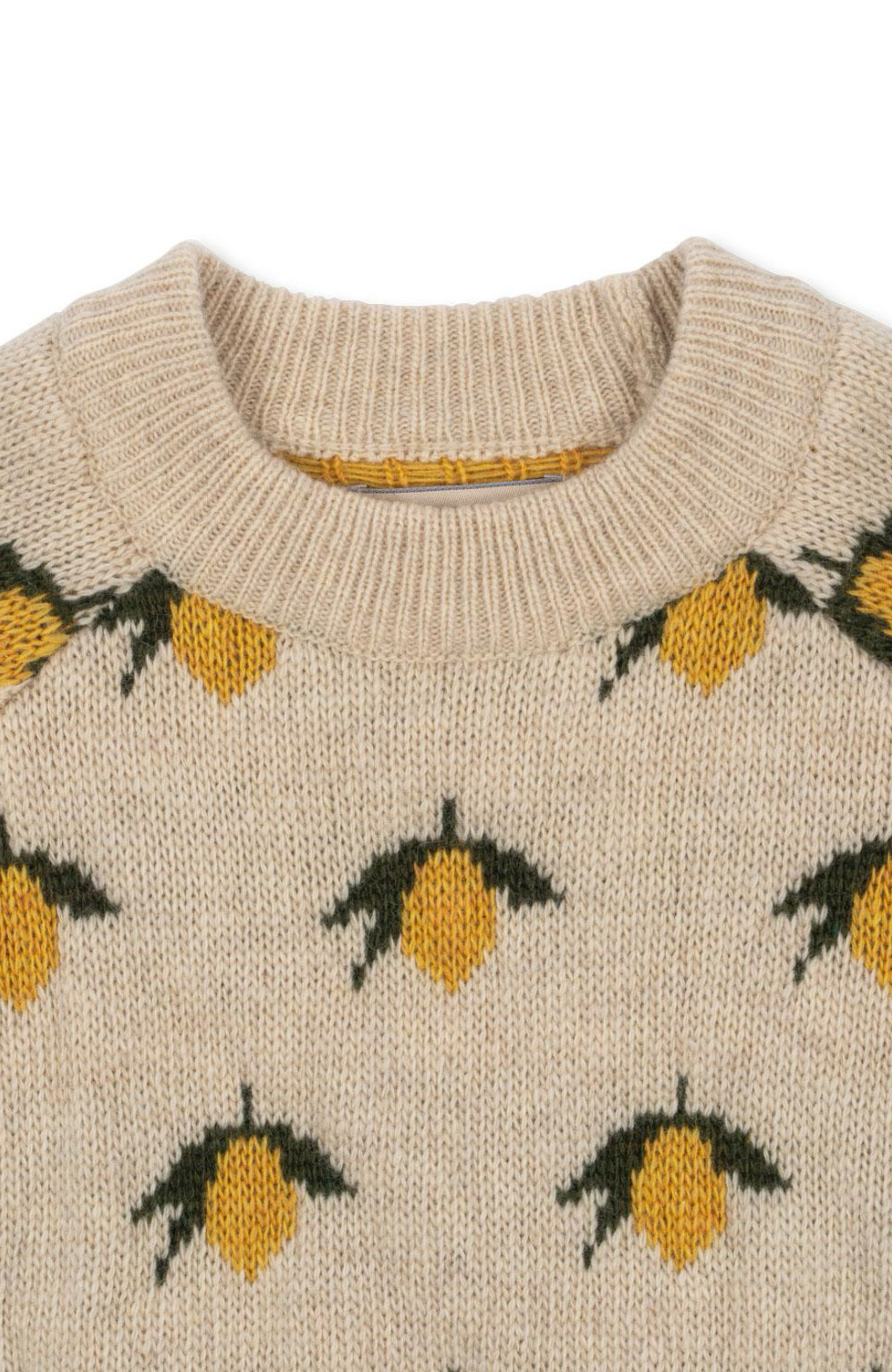 Belou Knit Wool Sweater - Lemon