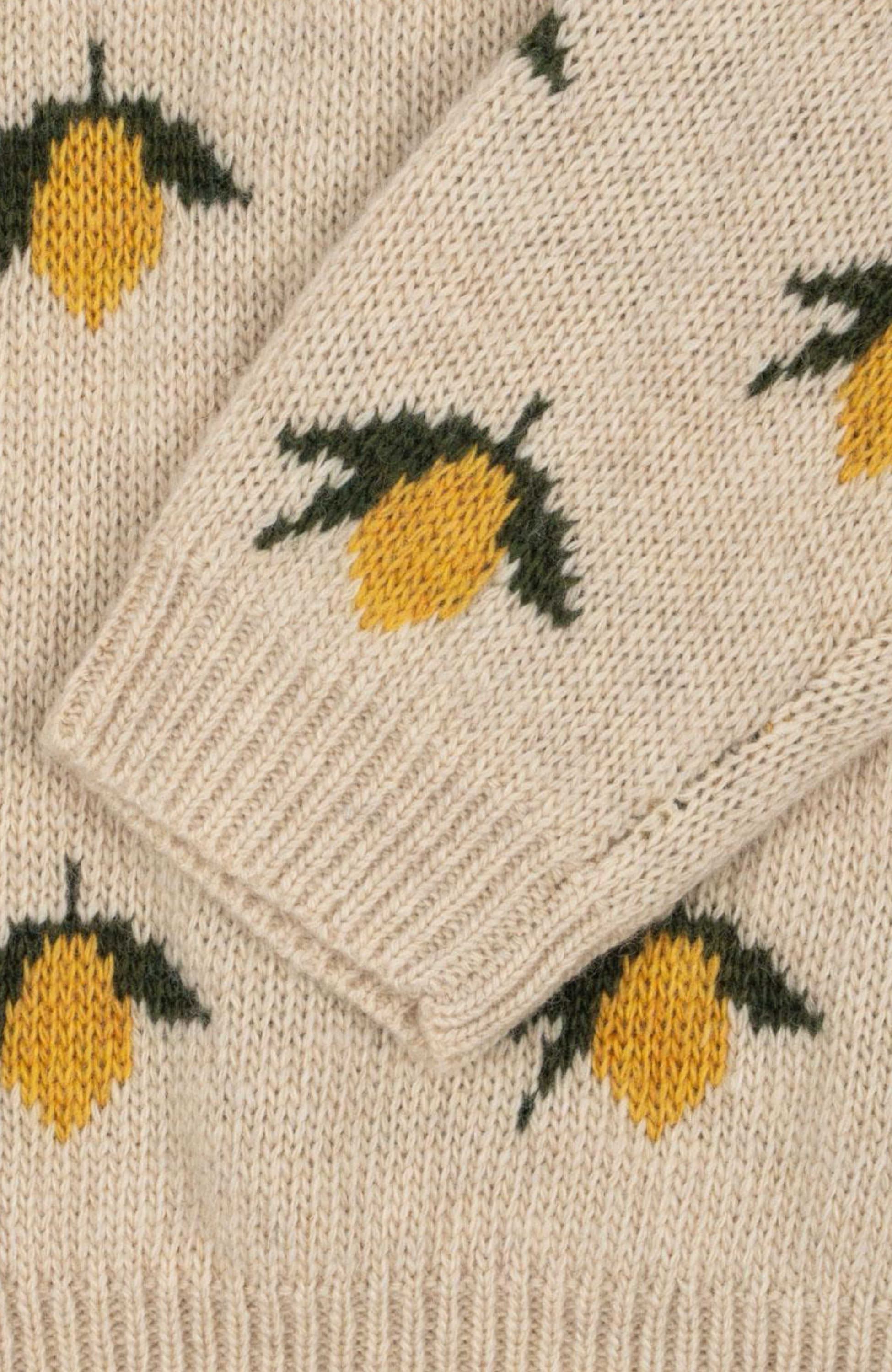 Belou Knit Wool Sweater - Lemon