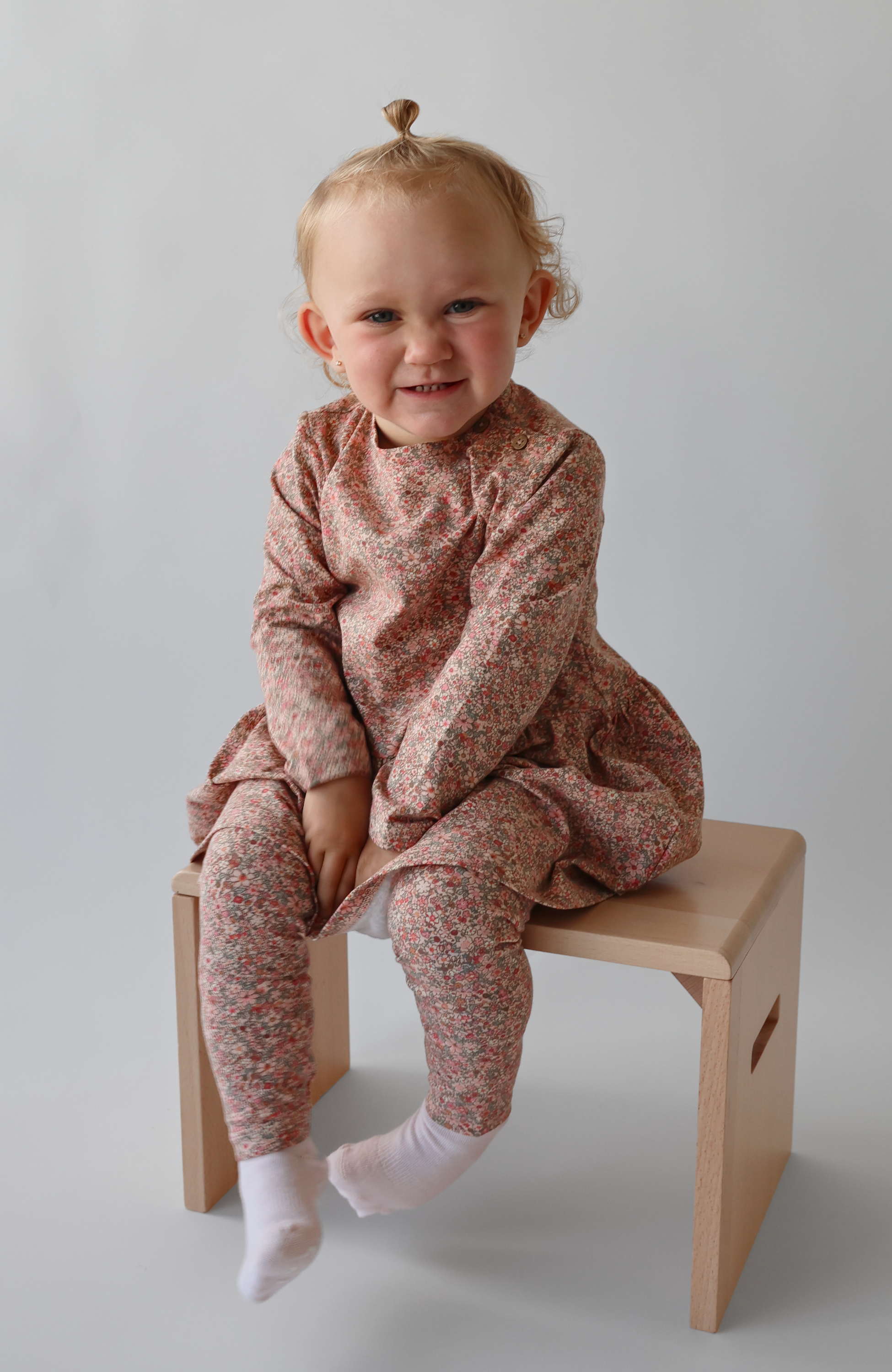 Baby Leggings Jules - Rose Dust Flower Meadow st.56-92