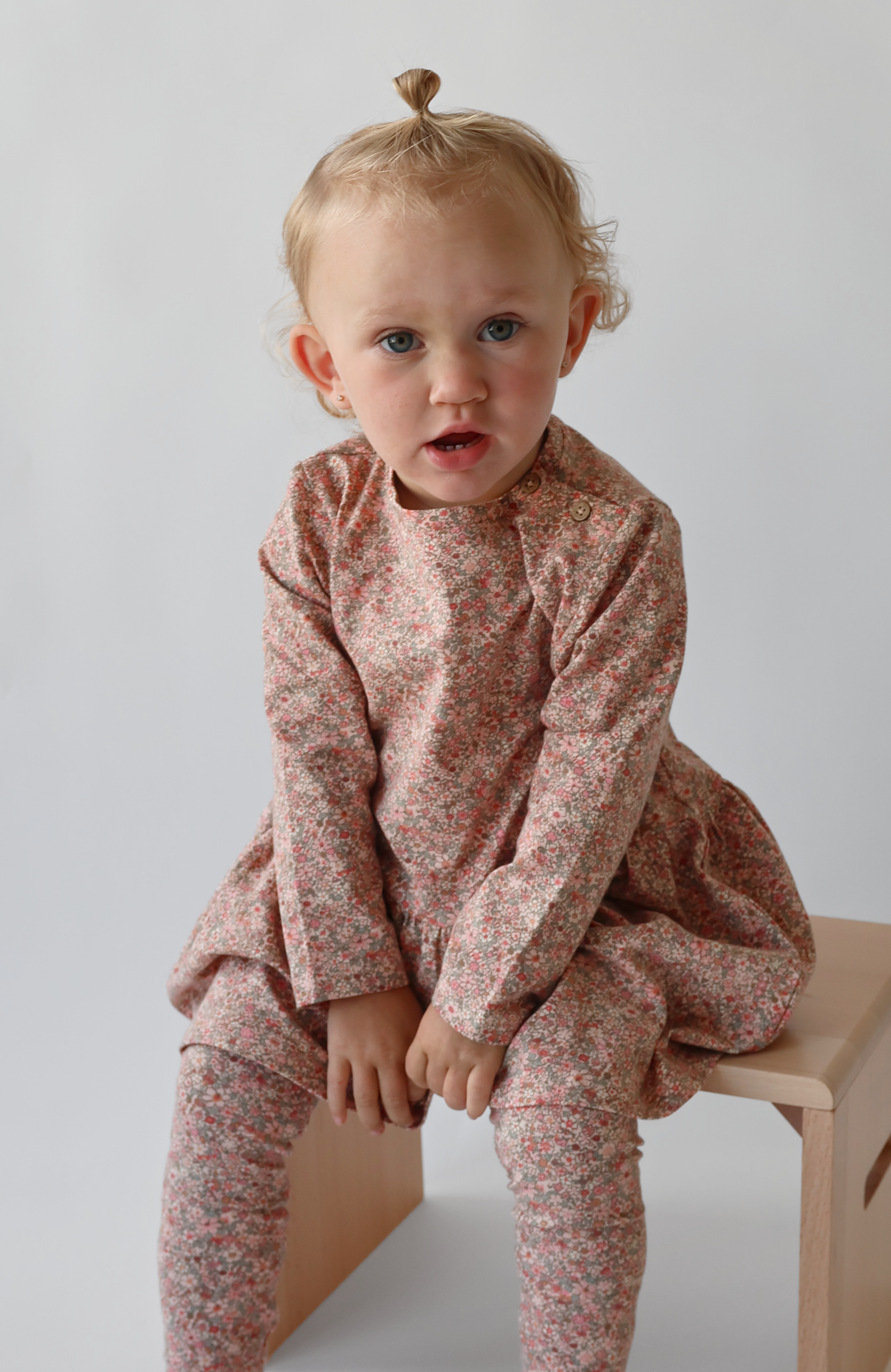 Baby Leggings Jules - Rose Dust Flower Meadow st.56-92