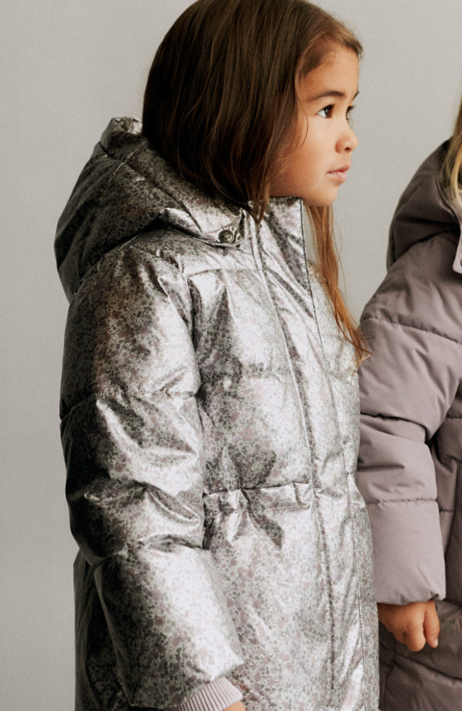Puffer Jacket Eli - Silver Flower Meadow / st.98-140