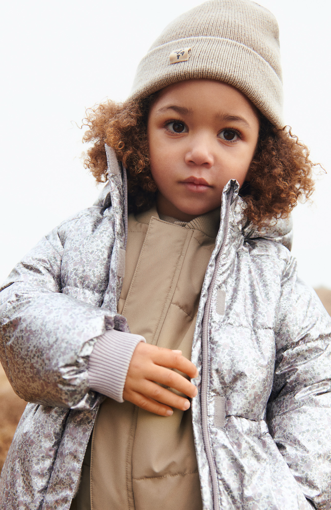 Puffer Jacket Eli - Silver Flower Meadow / st.98-140