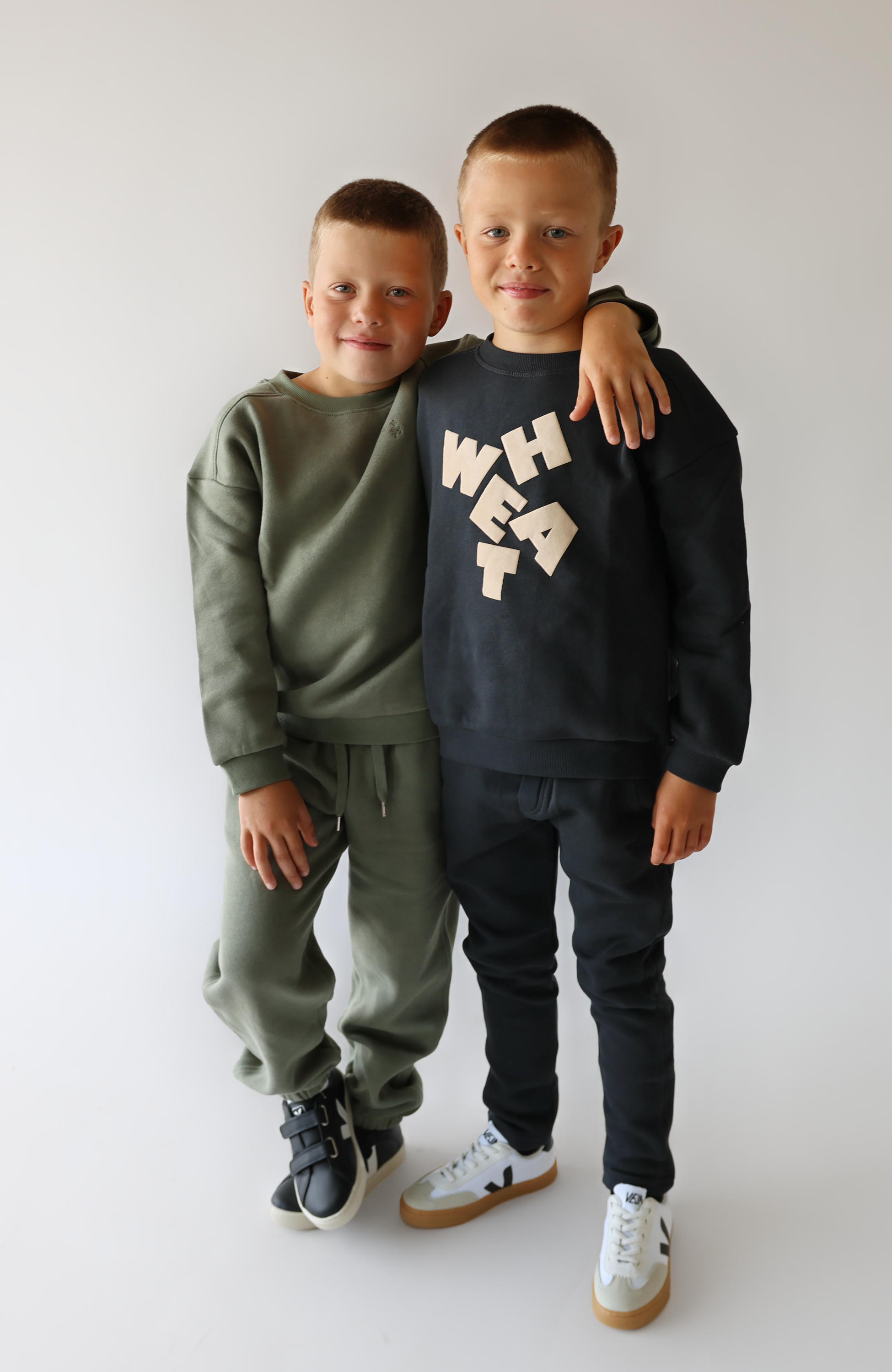Sweatshirt L/S Willi - Dusty Green st.98-140
