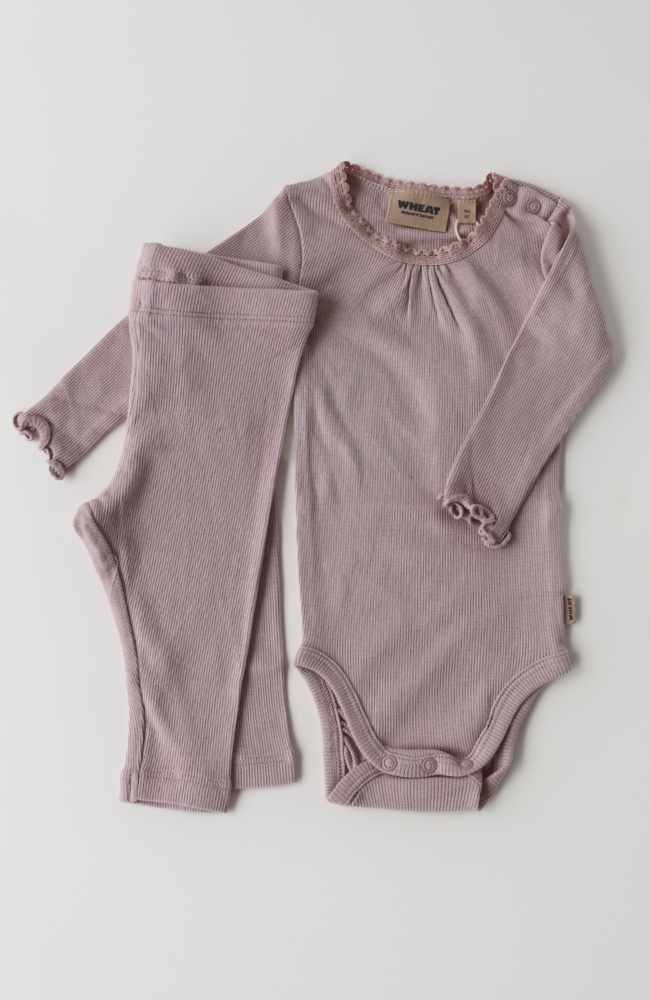 Rib Body L/S Lotta - Soft Lilac