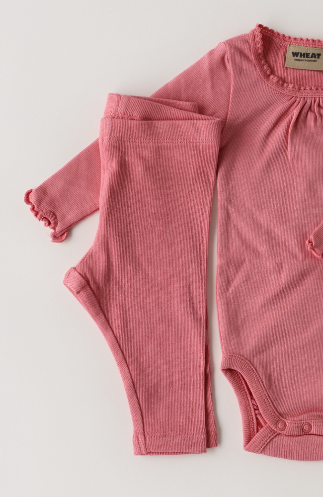 Rib Baby Leggings Maddy - Soft Pink st.56-92