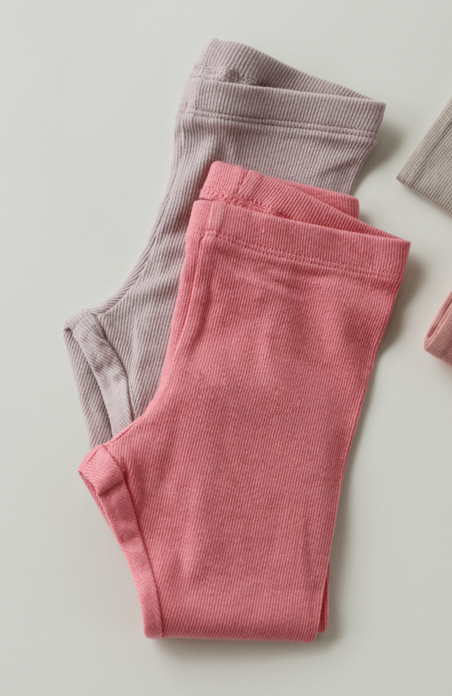 Rib Baby Leggings Maddy - Soft Pink st.56-92