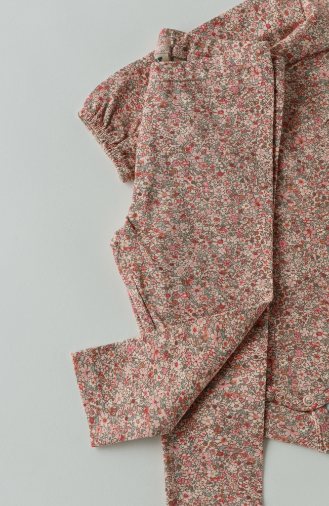 Baby Leggings Jules - Rose Dust Flower Meadow st.56-92
