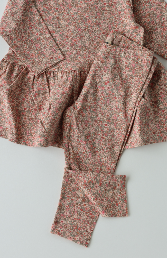 Baby Leggings Jules - Rose Dust Flower Meadow st.56-92
