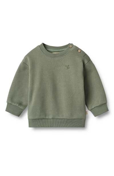 Sweatshirt L/S Willi - Dusty Green st. 74-92