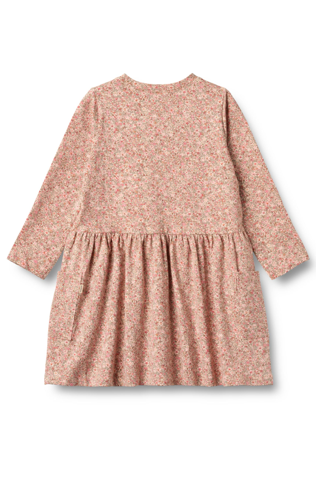 Jersey Dress L/S Bessie - Rose Dust Flower Meadow st.98-140
