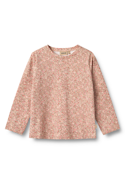 T-shirt L/S Manna - Rose Dust Flower Meadow