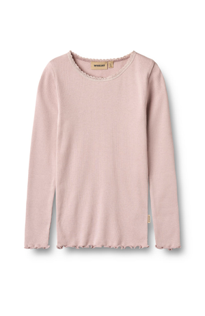 Rib T-Shirt L/S Reese - Soft Lilac