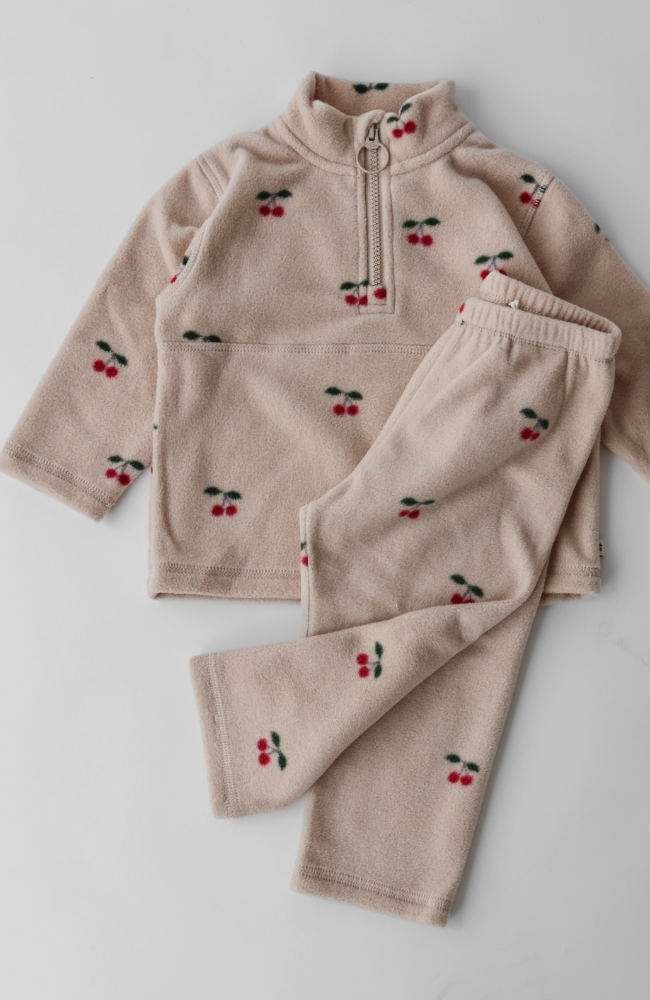 Tavi Fleece Pants - Cherry