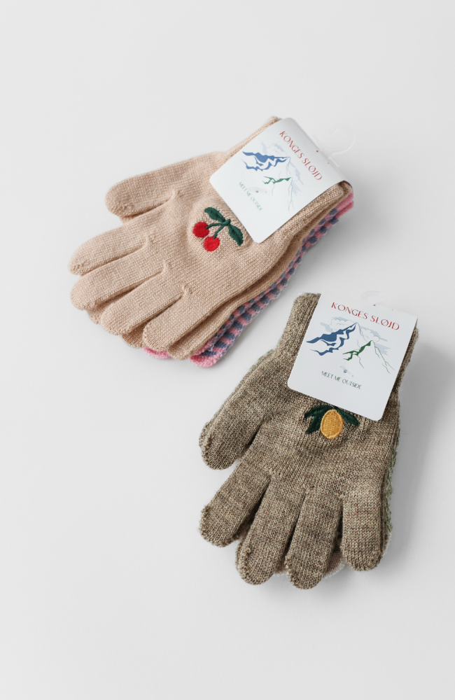 Filla Gloves - Lemon / Stripe