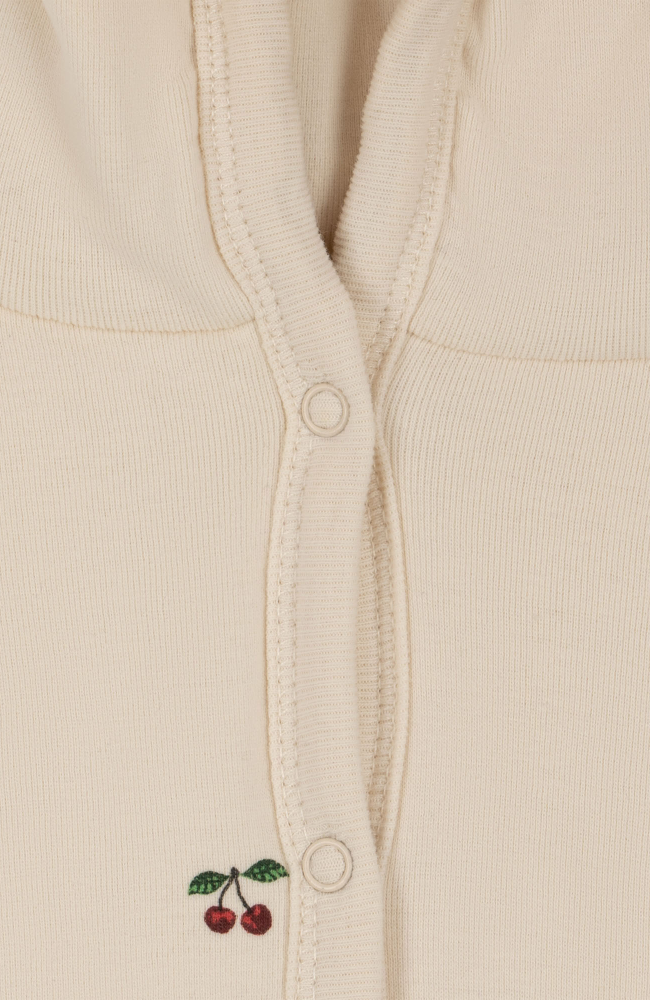 Newborn Padded Onesie w/hood - Cherry
