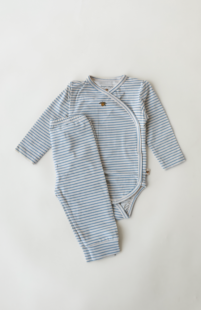 Basic Pant - Stripe Bluie