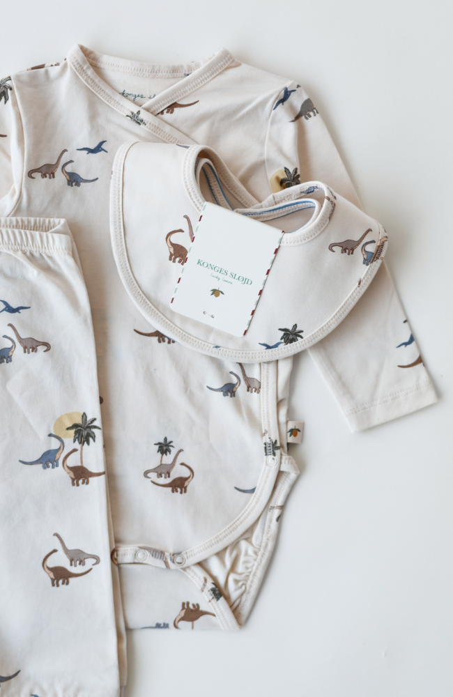 2 Pack Basic Bib - Kubi/Stripe Bluie