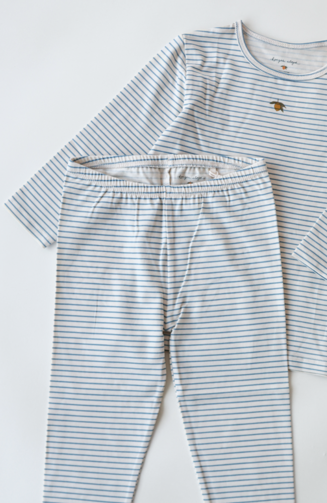 Basic Pant - Stripe Bluie