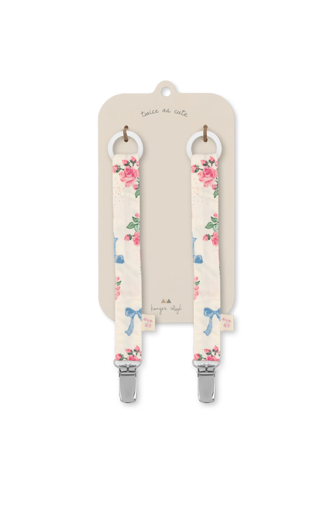 2 Pack Pacifier Holder - Bella Rosita
