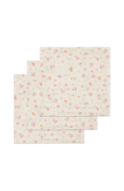 3pk Muslin Cloths - Nonoka