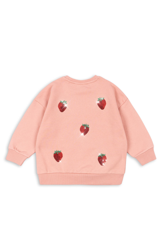 Lou Sequin Sweat Shirt - Mellow Rose