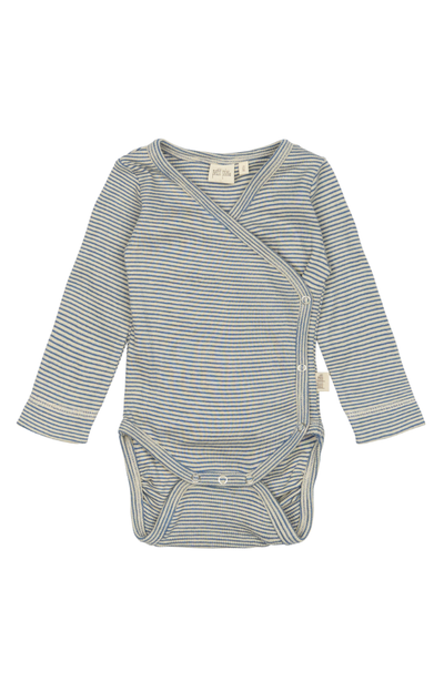 Body L/S Fold Pointel NB - True Navy / Off White