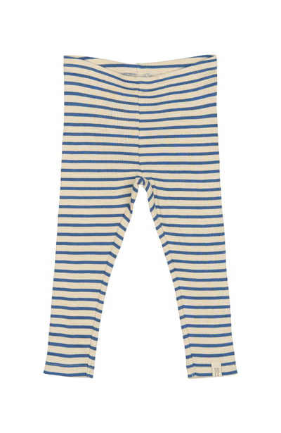 Leggings Modal Stripe - True Navy / Off White