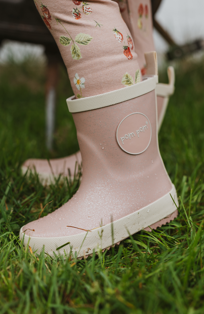 GumBoots - Rose Glitter