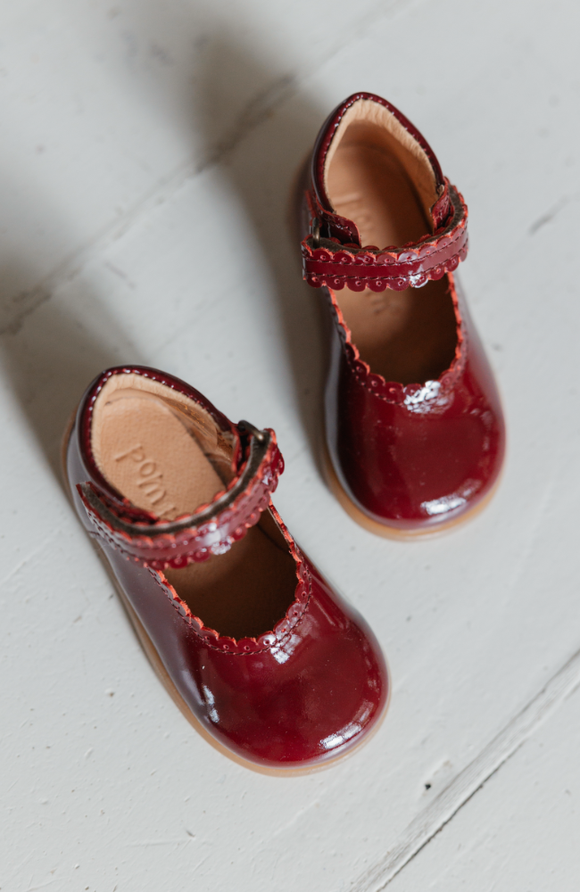 Starter Ballerina - Dark Red Patent
