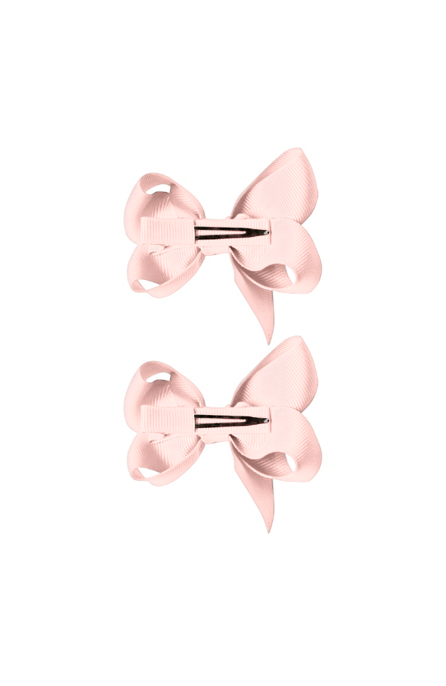 Medium Bows 2pk - Baby Pink