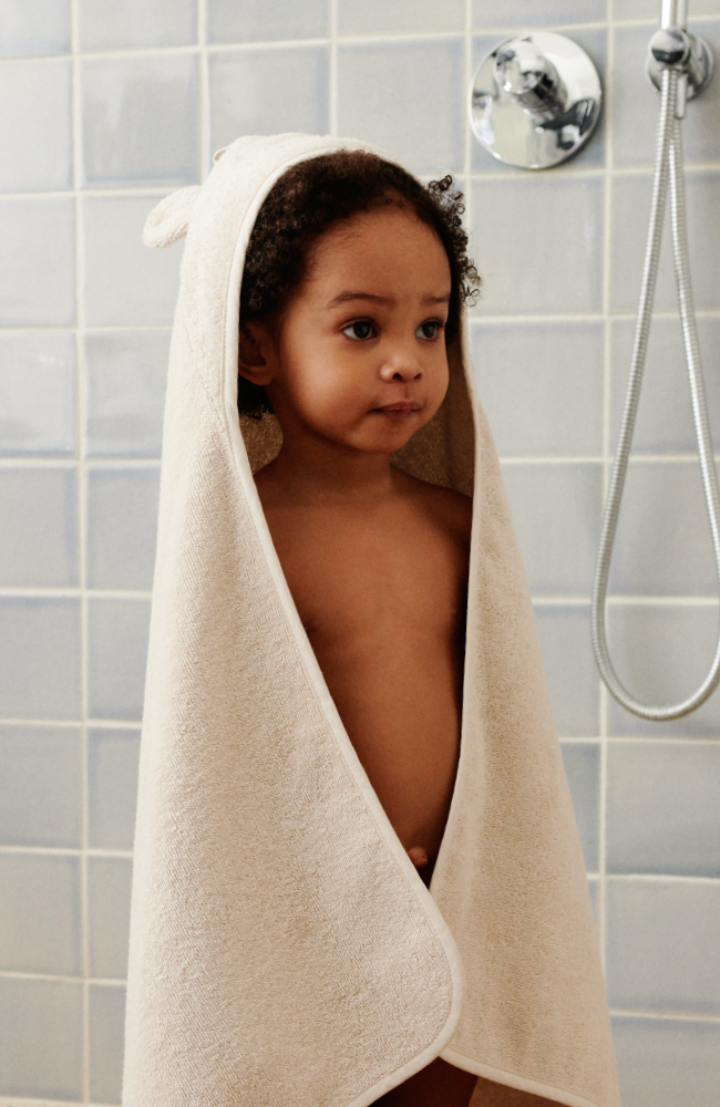 Albert Polarbear Hooded Towel - Sandy