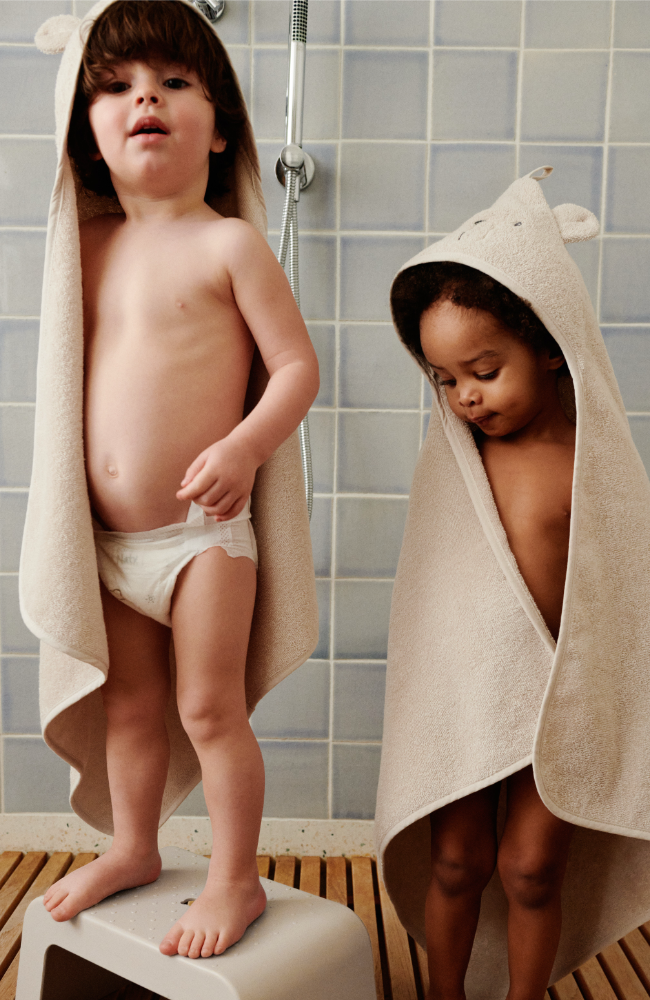 Albert Polarbear Hooded Towel - Sandy