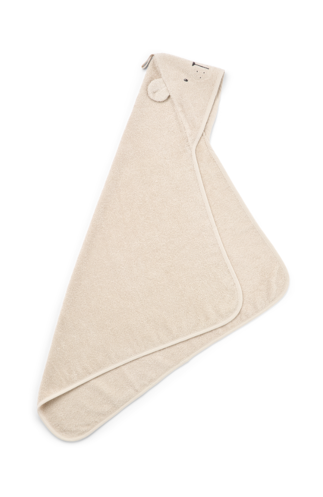 Albert Polarbear Hooded Towel - Sandy