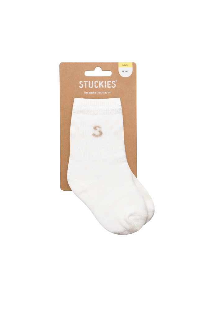 Stuckies Wool Socks - Pearl