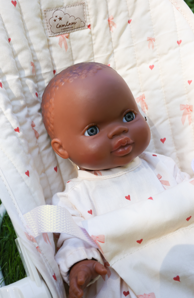 Doll's Clothing Set & Bonnet - Bows