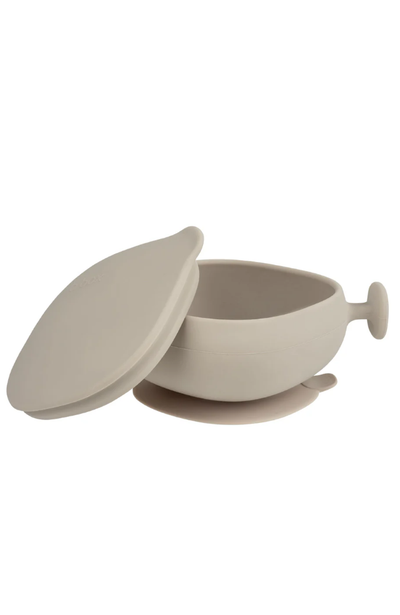 Silicone Bowl With Lid - Latte