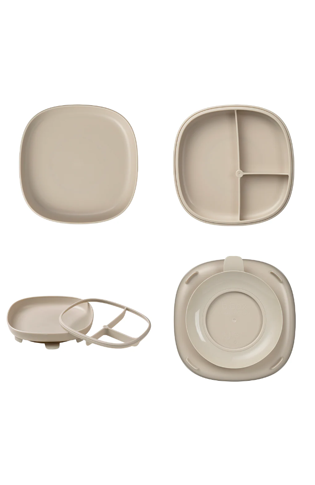 2 in 1 Suction Plate - Latte