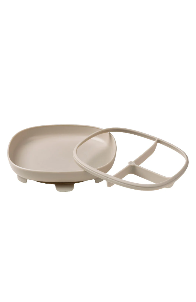 2 in 1 Suction Plate - Latte